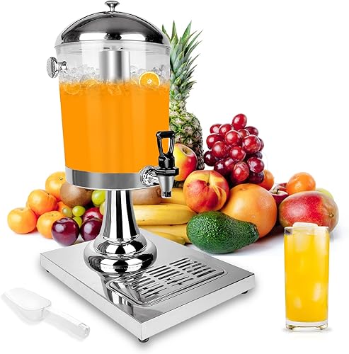 Dispensadores de bebidas para fiestas, dispensador de bebidas frías con núcleo de hielo central y bandejas de goteo, dispensadores de bebidas de