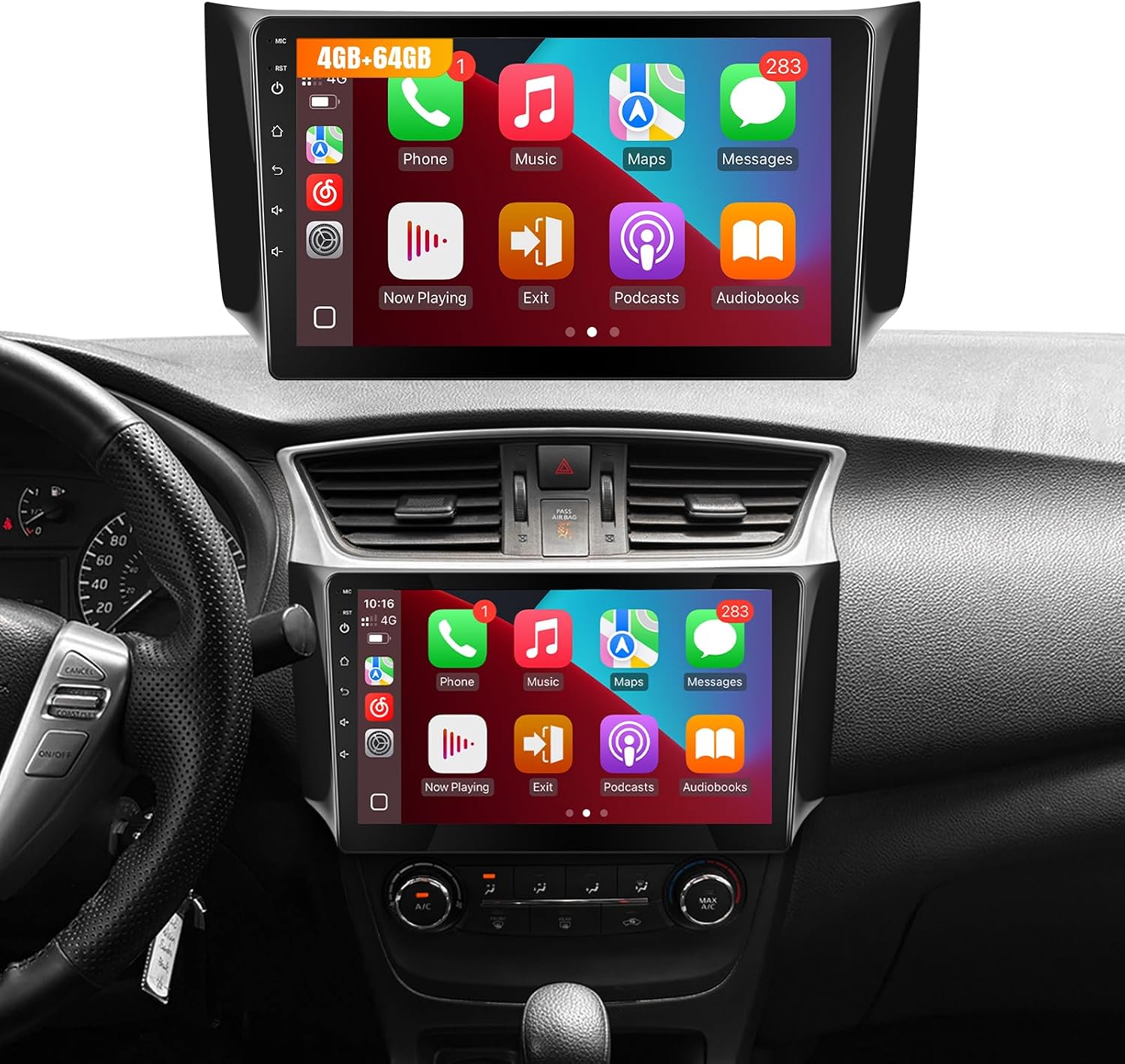 Leadfan 10.1" Android 13 Car Stereo for Nissan Sentra (2013–2019) — Wireless CarPlay & Android Auto