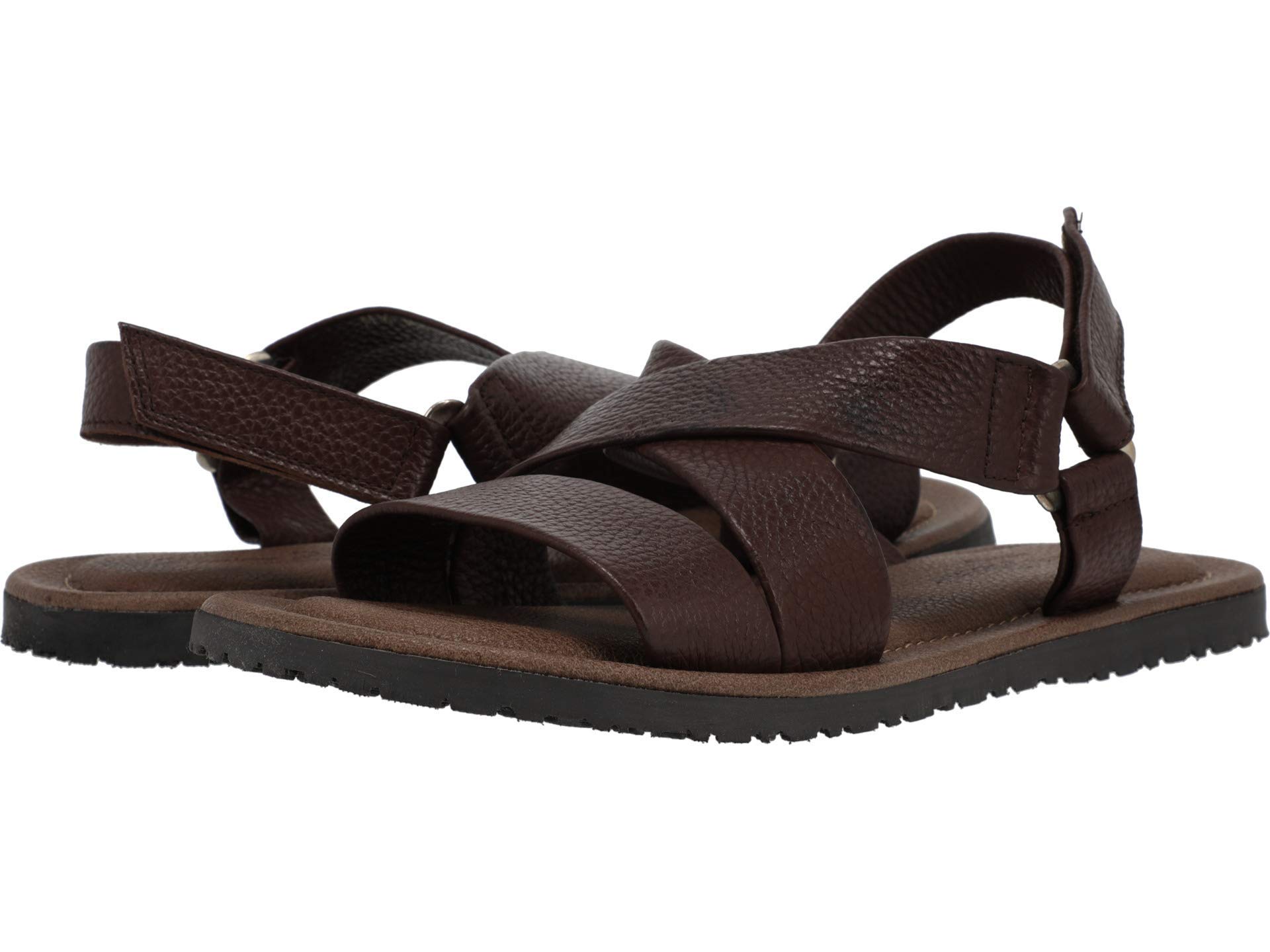 Massimo Matteo Made In Italy Mens Brown Black Woven Leather Thong Sandal Size 10 Mario Matteo Men main image 4