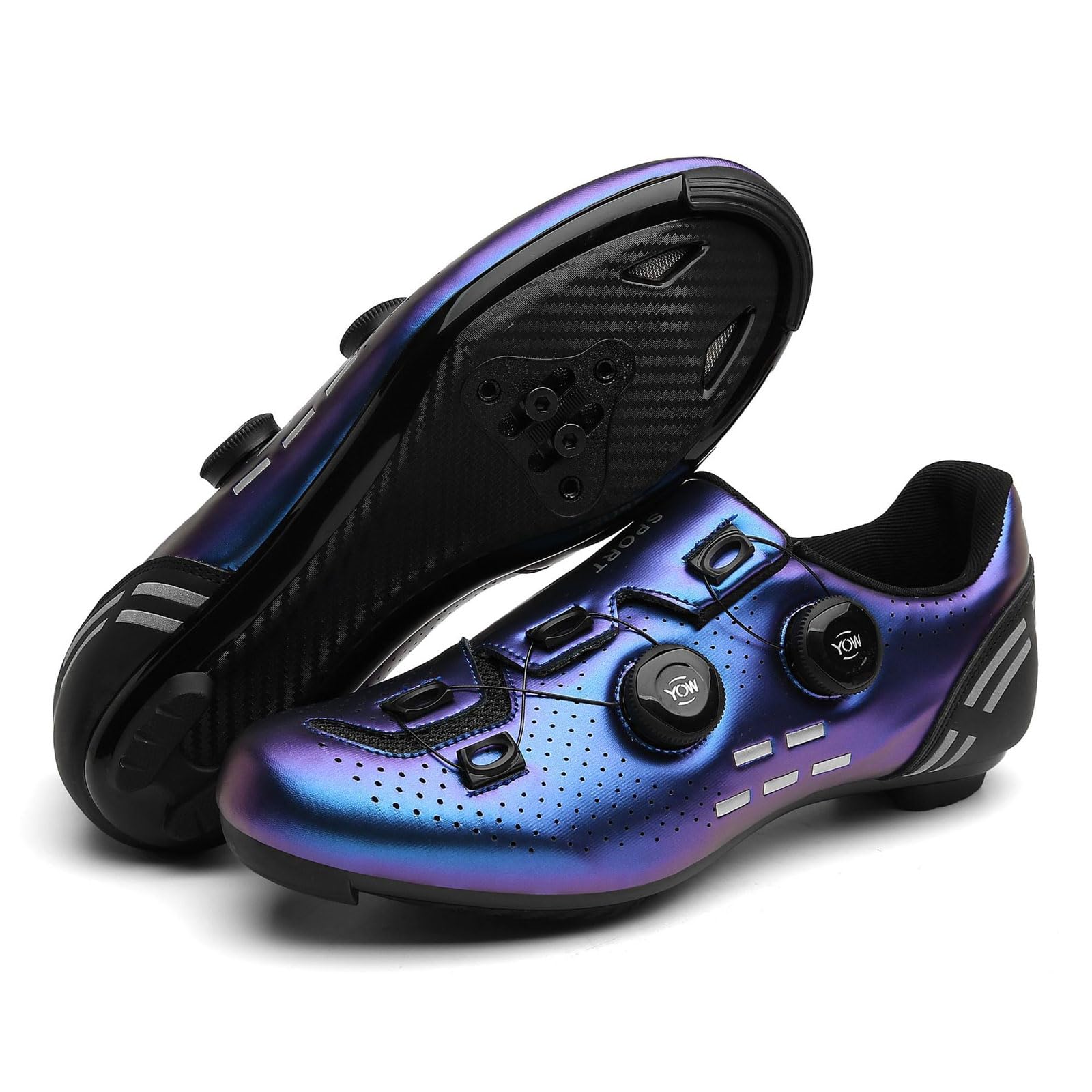 Cycling Shoes for Men and Women - Road and Mountain Bike Shoes, Outdoor Riding Shoes, Lightweight, Breathable, With Reflective Stripes