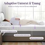 SINWEEK 3 Inch Gel Memory Foam Mattress Topper Twin XL Size for College Dorm, Ventilated High Density Pad for Back Pain, Bed Topper with Removable Soft Cover, CertiPUR-US Certified