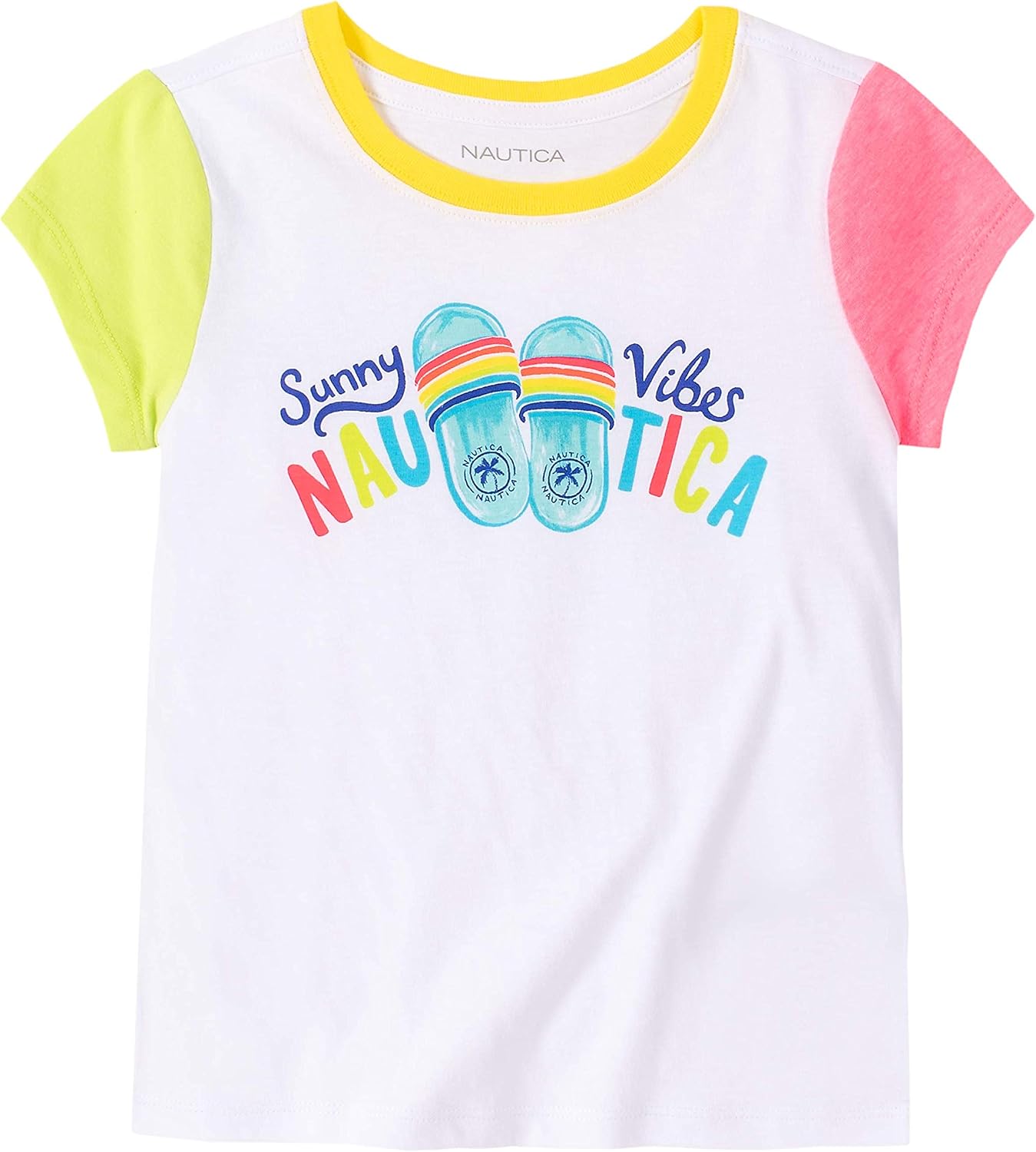 Nautica Girls' Short Sleeve Graphic T-Shirt