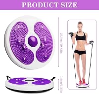 JJQHYC Waist Twist Disc lila derékcsavaró egyensúlyozó tábla lábmasszírozóval 6