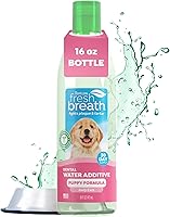 Vista 1 de TropiClean Fresh Breath Water Additive for Puppies, Teeth Cleaning and Breath Freshener Solution, No Toothpaste or Toothbrush Required, 16oz.