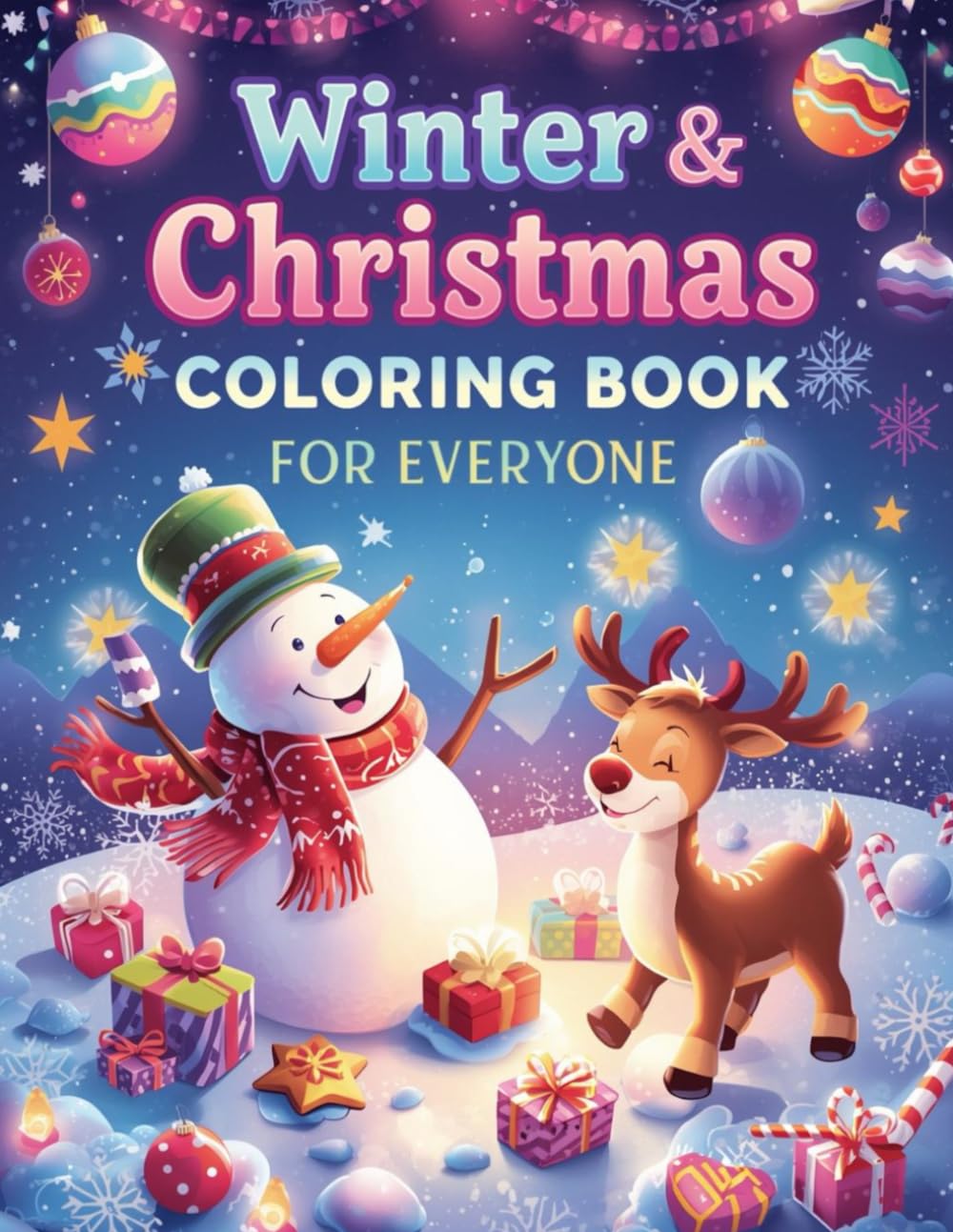 Christmas Coloring Book for Kids: Cozy & Easy Designs with Santa Claus, Snowmen, Reindeer, Christmas Trees, Toys, Gifts, Ornaments & More! (Perfect Stocking Stuffer for Ages 3–8)