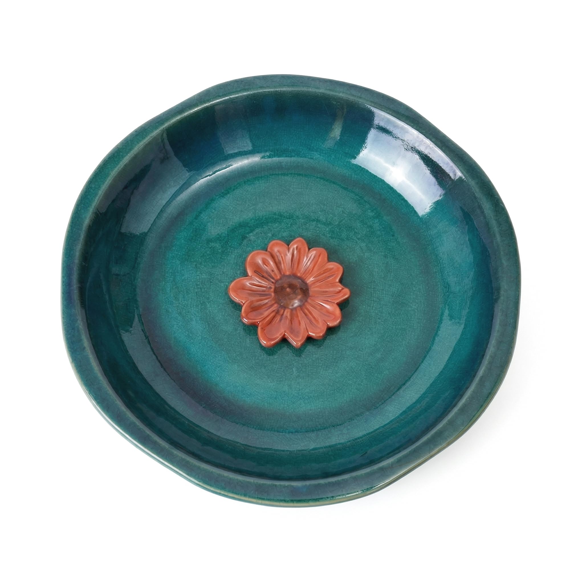 Topadorn Ceramic Birdbath & Birdfeeder