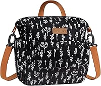 Vista 35 de Joymee - Lonchera térmica reutilizable, a prueba de fugas, grande, espaciosa, para adultos, con soporte para botellas y bolsillos laterales