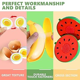 100 Pcs Play Food Set for Kids Kitchen, Pretend Food Toy for Toddlers Age 1-3, Plastics Cutting Fake Food/ Fruit/ Vegetable Accessories with 2 Baskets, Birthday Gifts for 2 3 4 5 Years Old Boys Girls