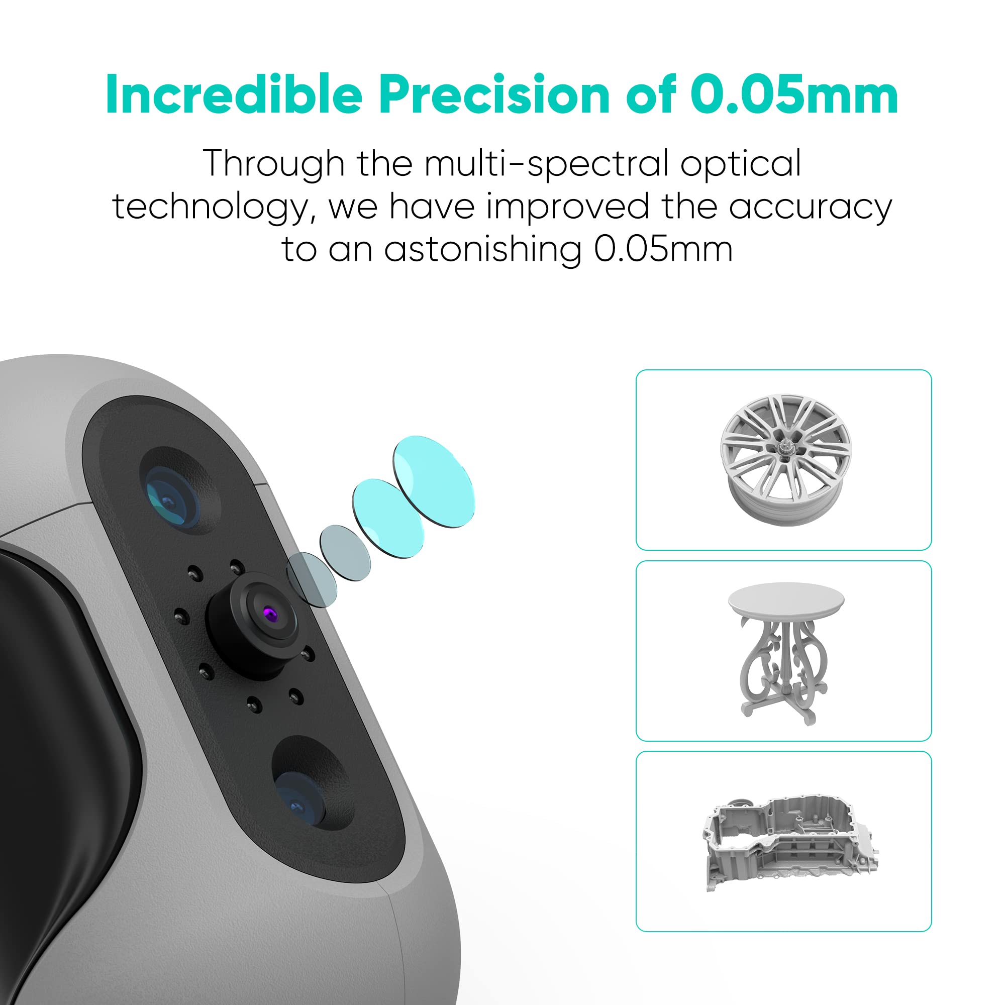 Creality 3D Scanner CR Scan Lizard Standard Kit, 0.05 MM Accuracy