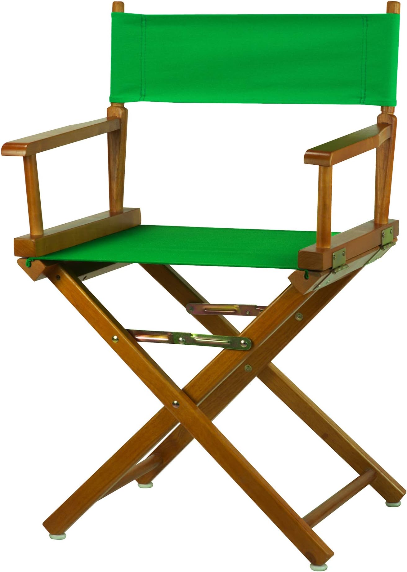 Director's Chair ,Honey Oak Frame/Green Canvas,18" - Classic Height