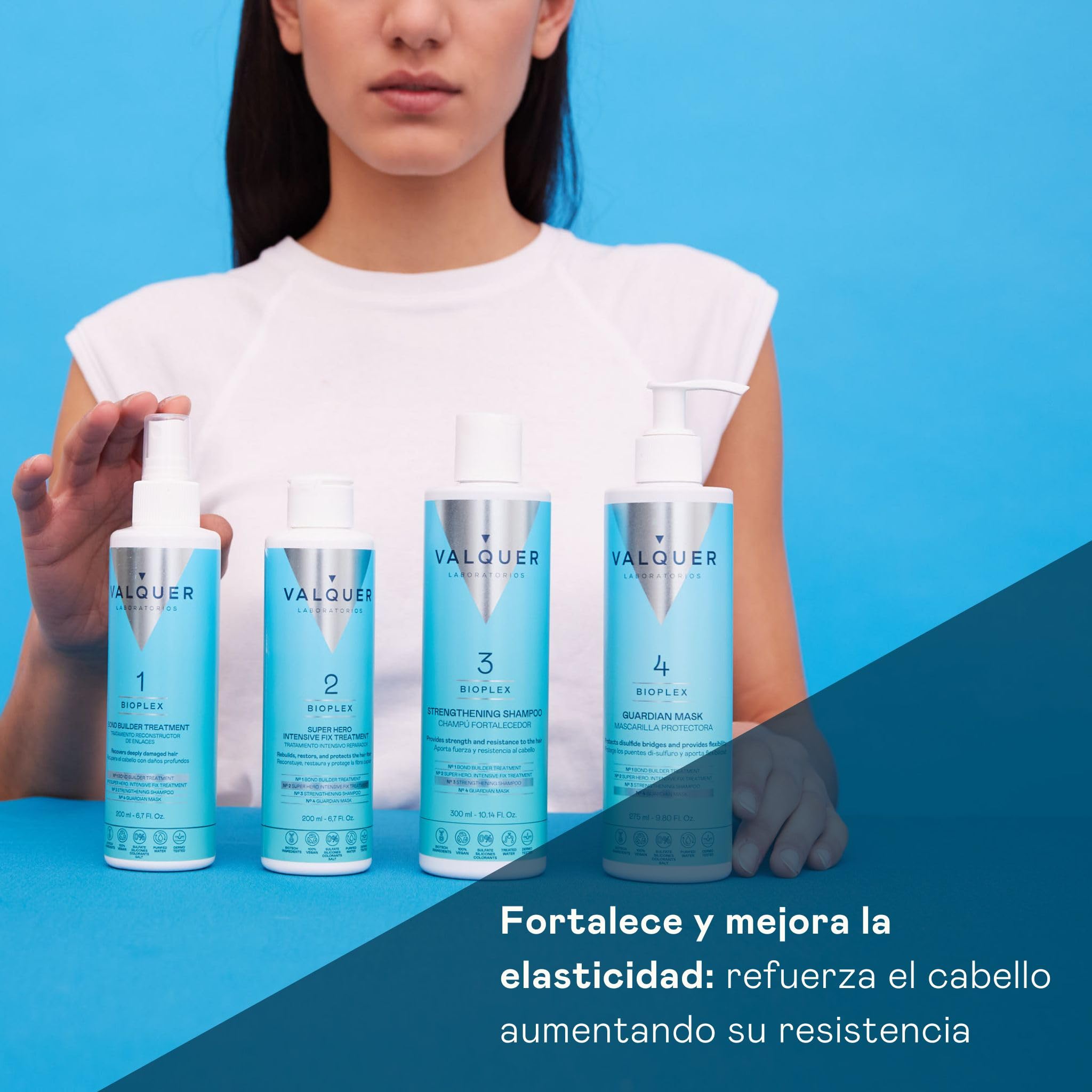 Valquer Bioplex No2 | Tratamiento Capilar Reparador Intensivo | 200 ml | Restaura y Revitaliza y Protege el Cabello Dañado, Seco y Teñido | Vegano