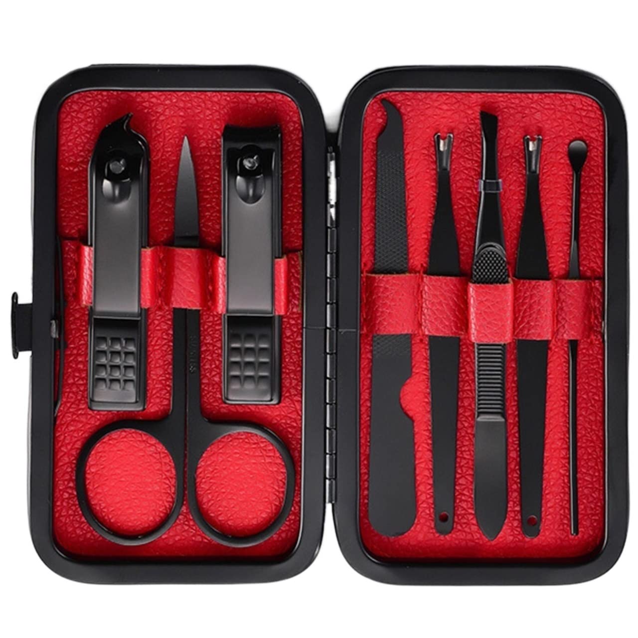 Coupe-ongles et ciseaux : kit manucure et pédicure de 8 pièces