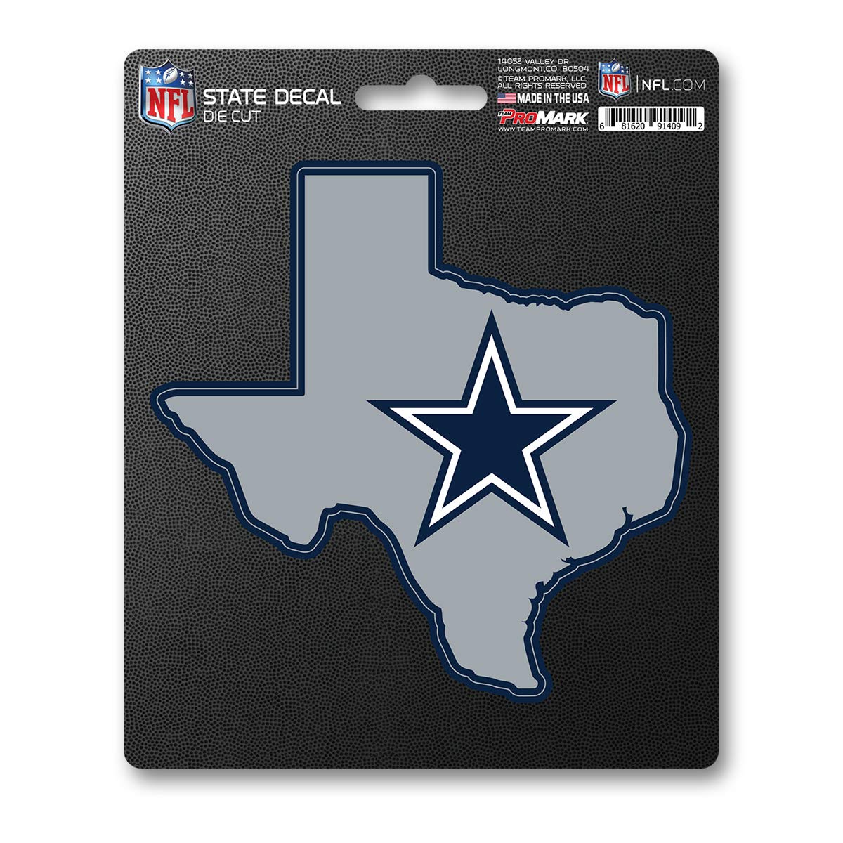 FANMATS 61312 Dallas Cowboys Team State Shape Decal Sticker