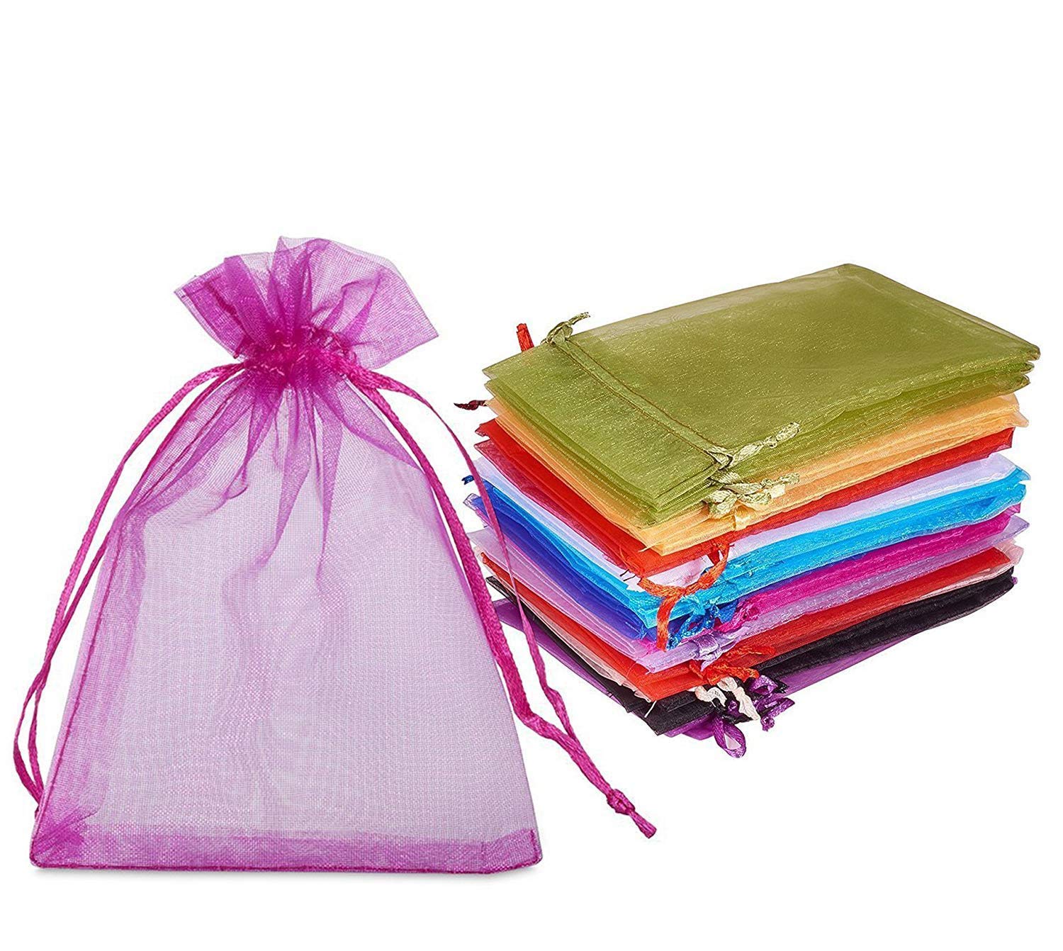 Pouch Bags Gift Bags Net Potli Dot And Plain Organza Potli Bag