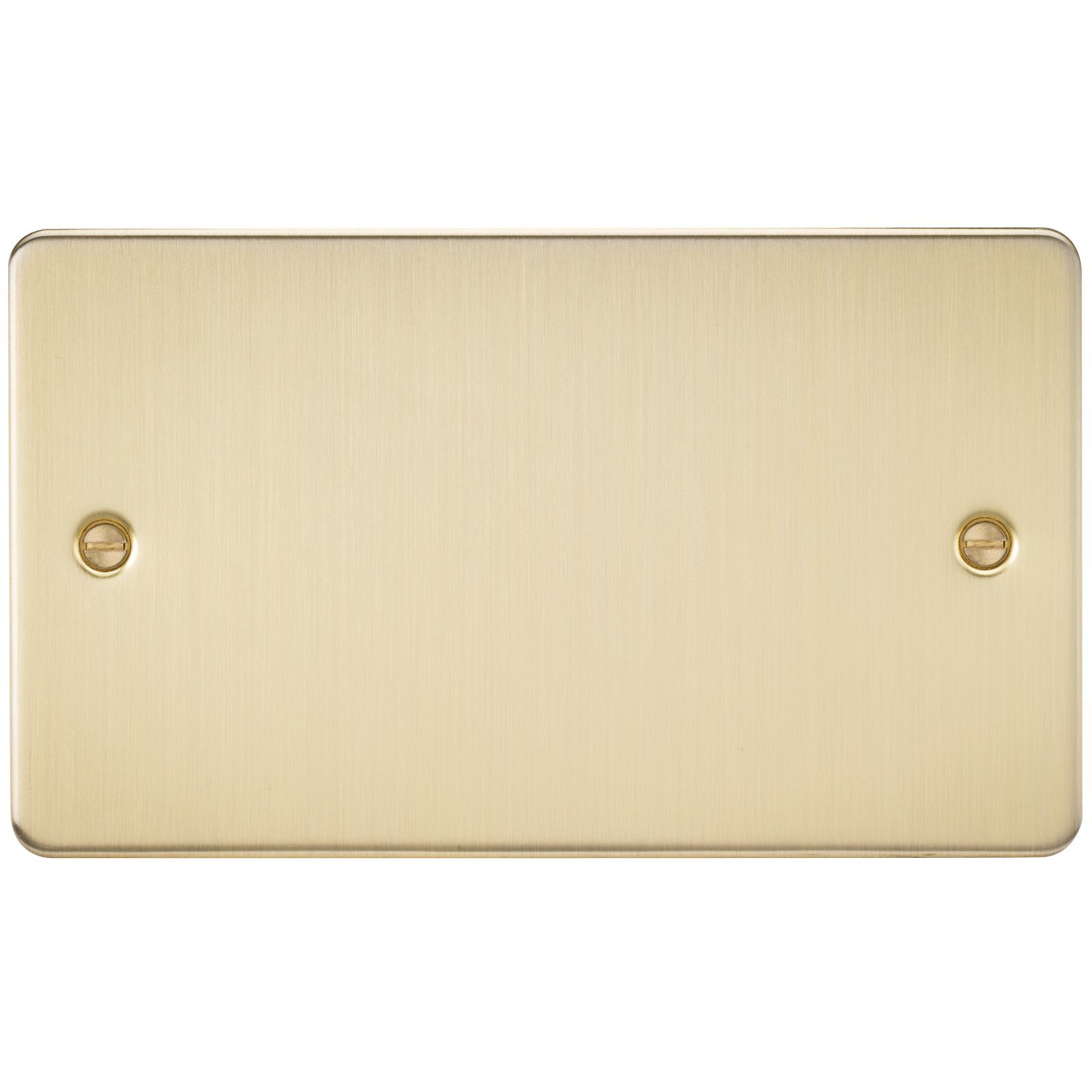 Knightsbridge Burnished Brass Fp8360bb Brushed Brass Fpav8360bb Flat 2G Blanking Plate