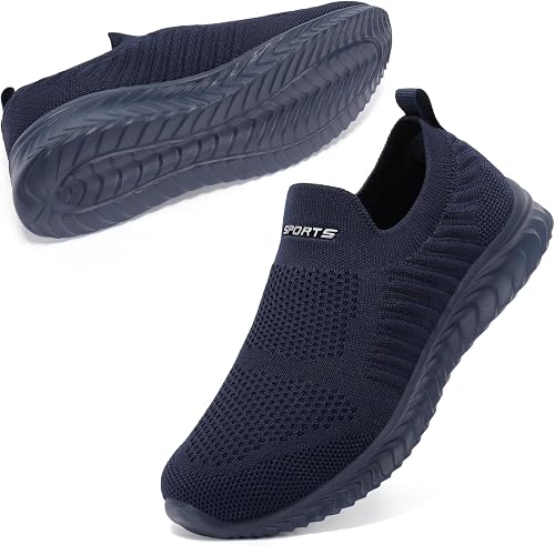 STQ Zapatillas Mujer Deportivas Sin Cordones y Non Slip Ligero Tenis Andar Pasear Correr Comodo Enfermera Zapato