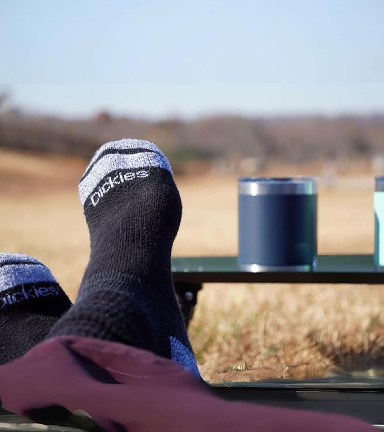 Dickies Men's Dri-tech Moisture Control Max Full Cushion Crew Socks, Available in M-xl (6, 12 Pairs)