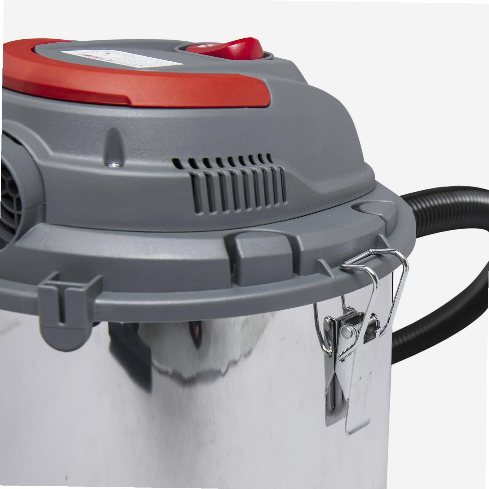 WERKA PRO Aspirateur Eau et Poussière 20 l Cuve Acier Chromé Lavable 4m