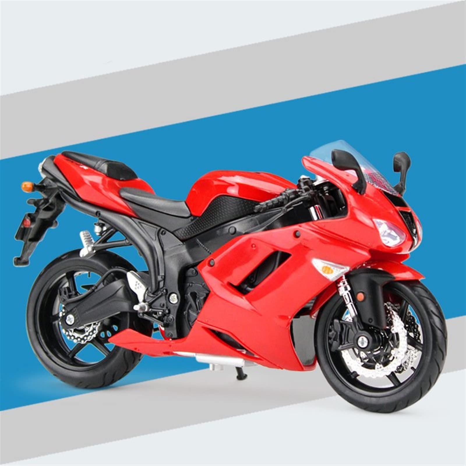 SEYXF Motorbike Toy 1:12 for Kawasaki Ninja ZX 10R Die Cast Vehicles Collectible Hobbies Motorcycle Model Toys(Green)