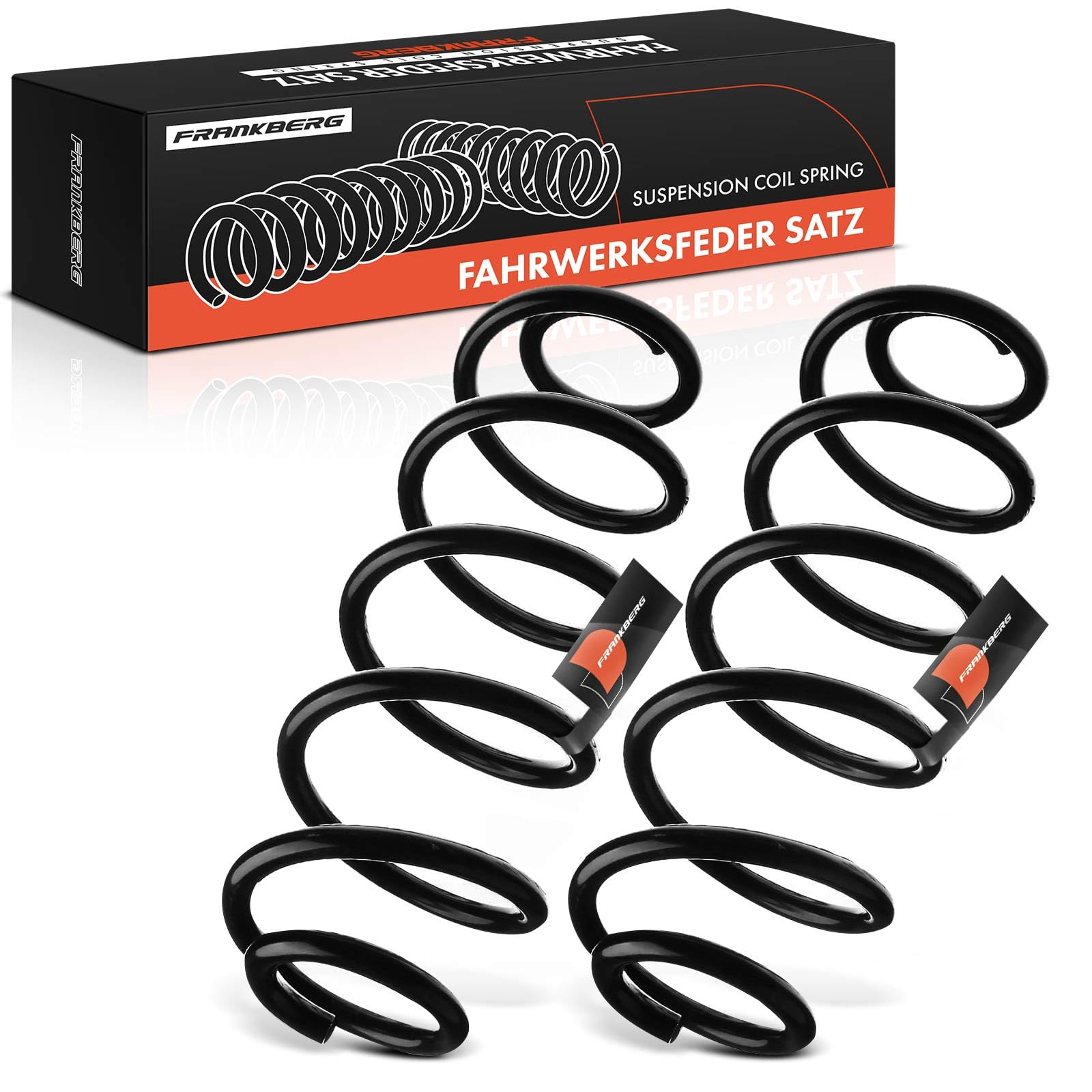 Frankberg 2 muelles de suspensión para eje trasero 8K0511115GR | Compatible con: A5 8T3, A4 8K2