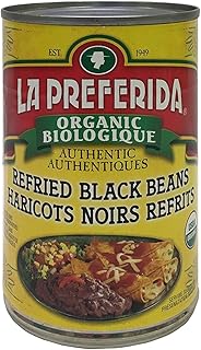 La Preferida Organic Refried Black Beans, 0.39 L