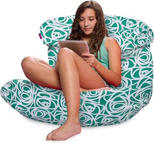 Miniatura 799 de Posh Creations Puf estructurado cómodo para jugar, leer y ver la televisión, Malibu Lounge, tela de lona para colorear, criaturas Criaturas de tela