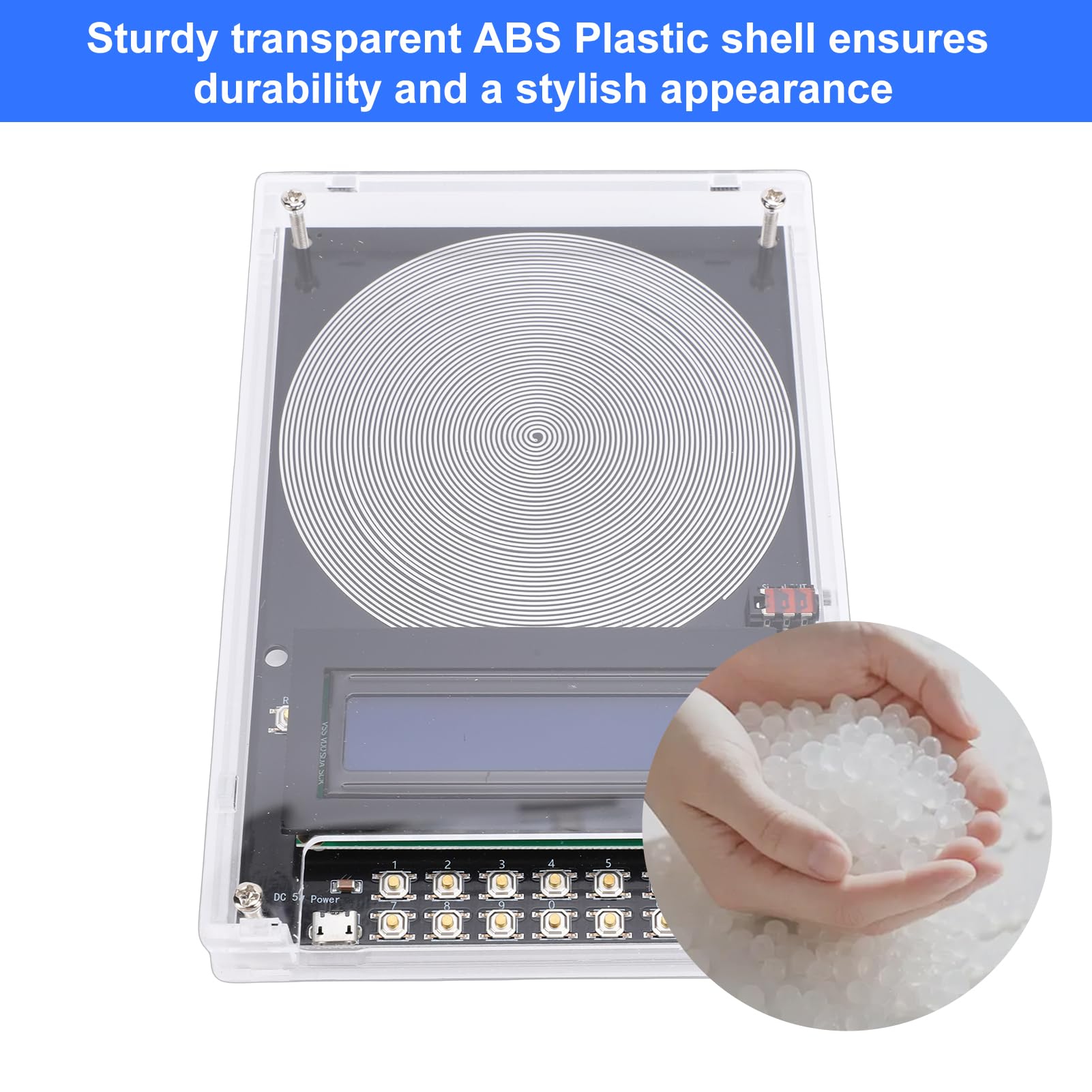 Eujgoov Generador de Resonancia, Frecuencia Ajustable de 0,01-299000 Hz con Ondas Invertidas Cuadradas Sinusoidales Puras para Relajación en Estudio de Laboratorio (BLACK)
