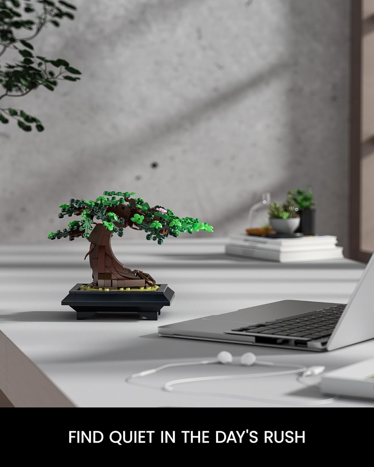 Bonsai Tree Building Sets - 4 in 1 Four Seasons Bonsai DIY Building Blocks Toy, Artificial Bonsai Tree Plants for Home Decor, Table, Desk, Office - Christmas Day Gift for Kids and Adults