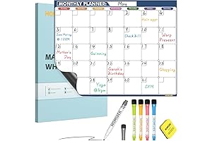 Magnetic Calendar for Fridge Dry Erase Monthly Planner