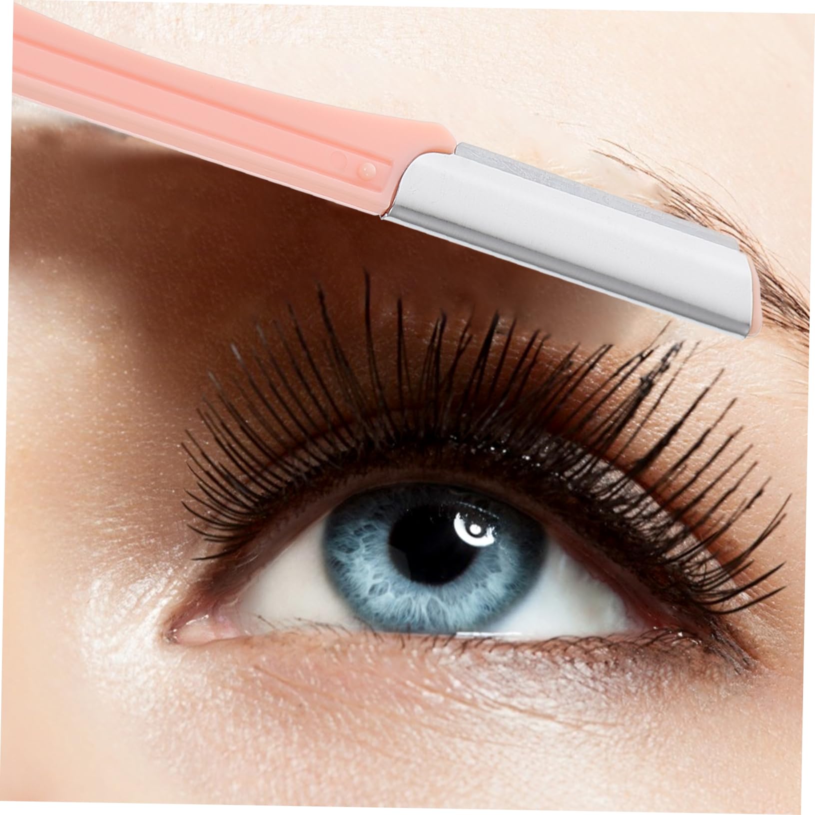 Baluue 9pezzi Rasoio Per Sopracciglia Con Manico Plastica Strumenti Pratici Per La Delle Sopracciglia Rasoio Eyebrow Shaper Rosa Facile Da Trasportare e Utilizzare