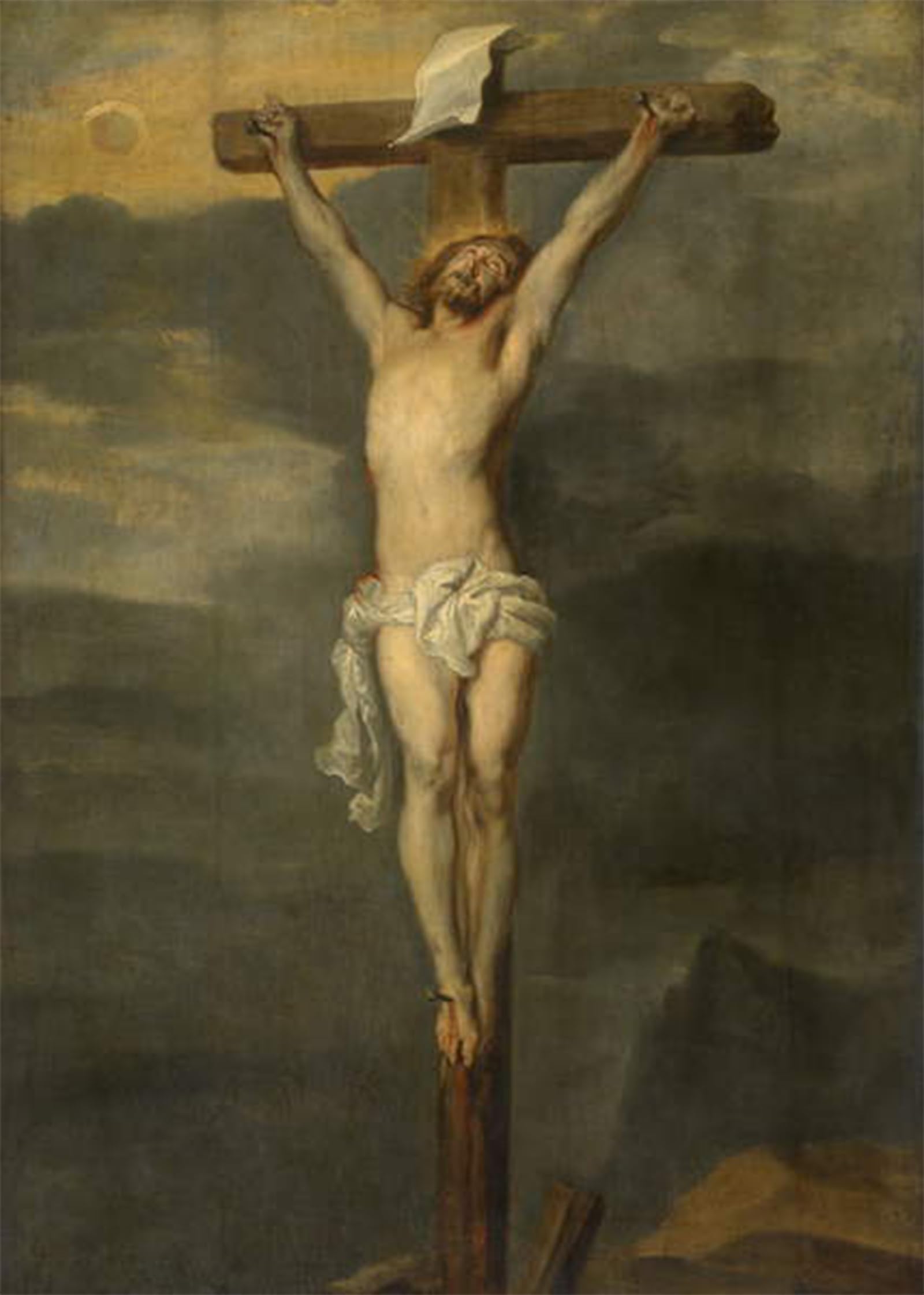 ARTXLXXBN Famous Art Print Poster Vintage Wall Art Christ on the Cross by Van Dyck Canvas Art Poster for Home Decor 60x90cm