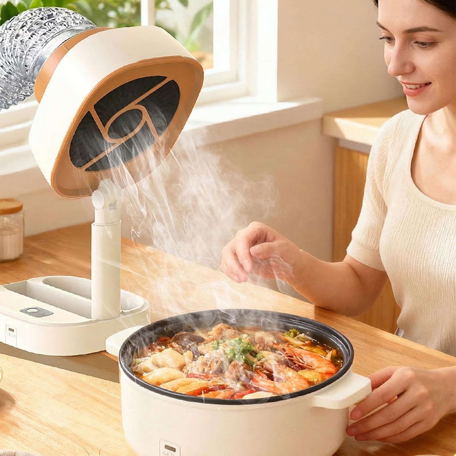 Generic Hotte aspirante portable pour barbecue