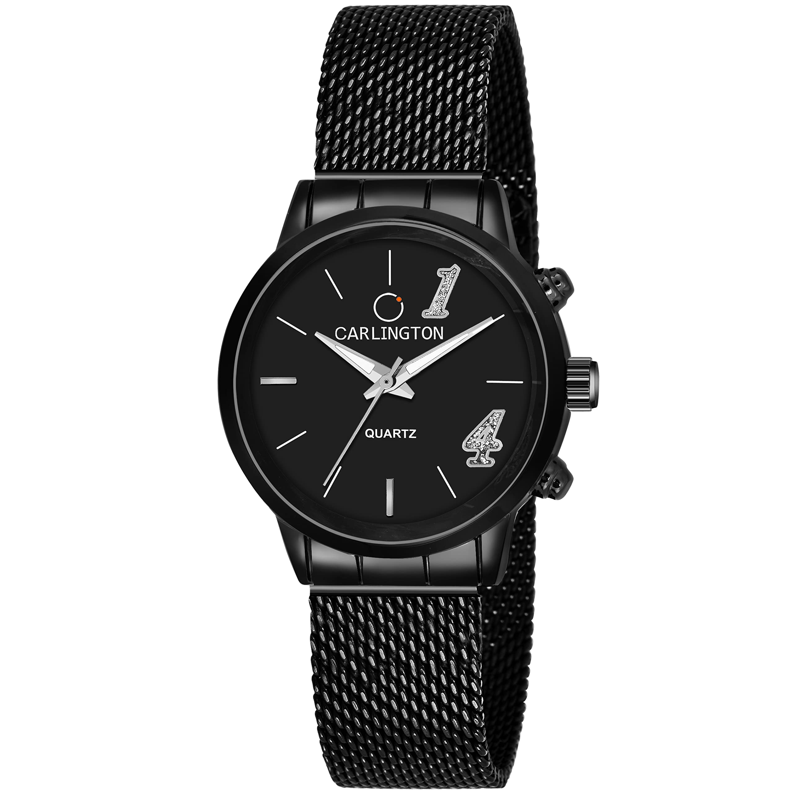 Carlington Metal Analog Dial Women & GirlS Watch(Black Dial Black Colored Strap), Black Band (B09LQZSVSG) Amazon Price History, Amazon Price Tracker