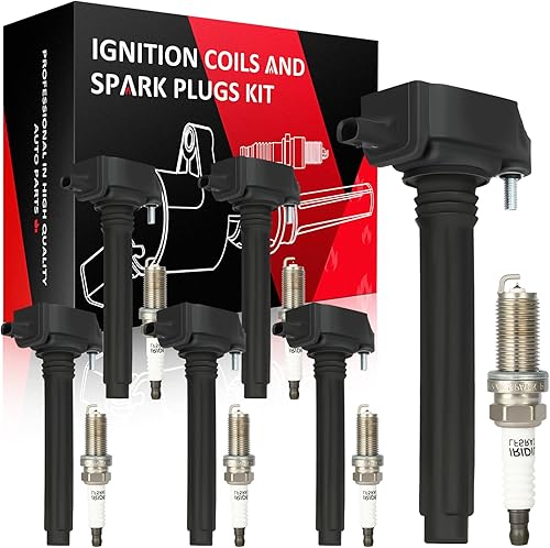 Vista 1380 de SCITOO 1 bobinas de encendido con 4 bujías de iridio para Chevrolet 2011-2015 Cruze 1.4L 2016 Cruze Limited 1.4L 2012-2020 Sonic 1.4L 2013-2021 Trax