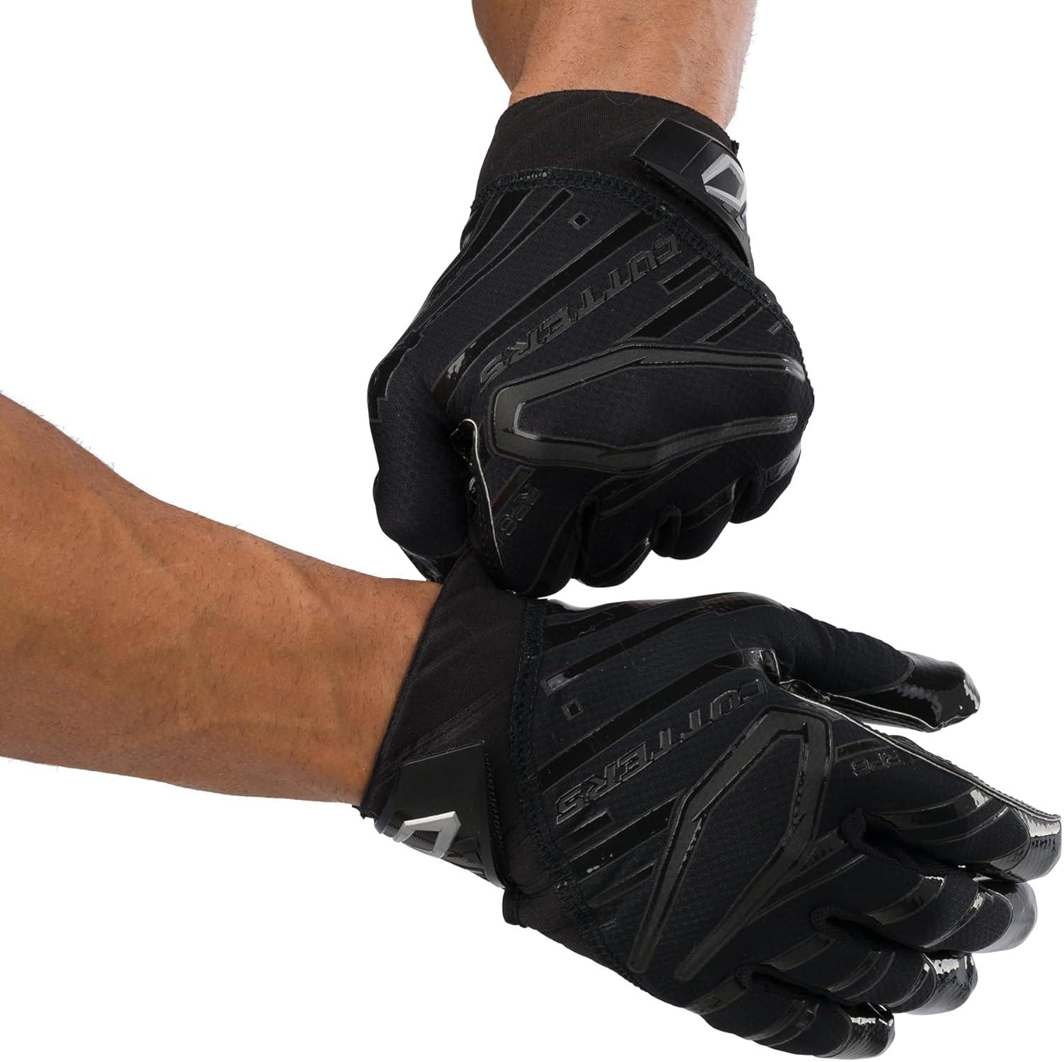 Cutters Rev Pro Football Gloves, Men's Sticky Ultra Grip Receiver Gloves, Adult, 1 Pair