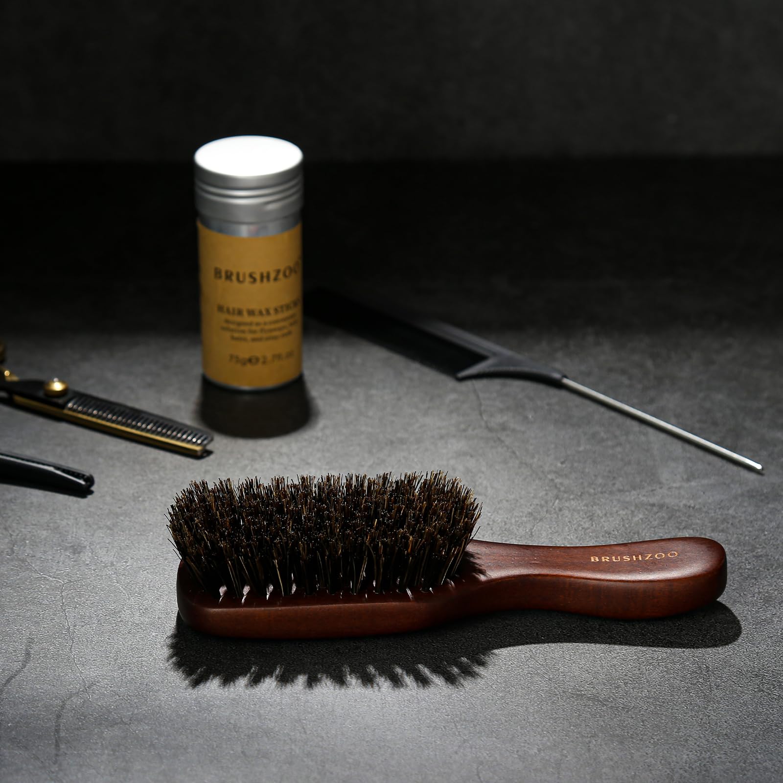 Spazzola per capelli e barba per tipi di capelli da uomo, perfetta per capelli spessi o sottili, spazzola per capelli da uomo e spazzola da barba