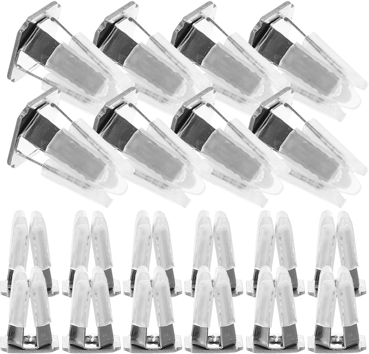 Garneck Air Freshener Steel Material Car Vent Clips 20pcs with Adjustable Grip Compatible with Car Perfumes Sleek Minimalist Design Aroma Diffuser