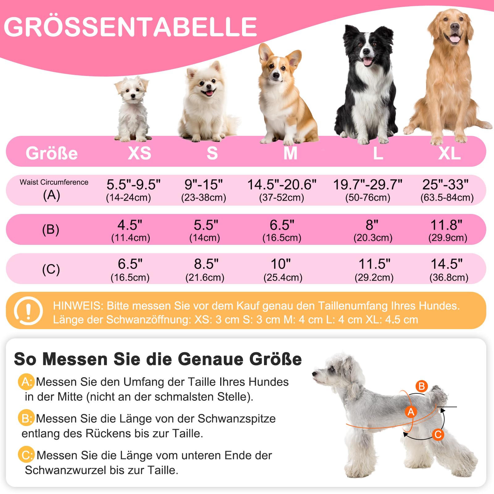 Wiederverwendbare Hunde Windeln Weiblich, Läufigkeitshose für Hündinnen M (3 Stück), Hochsaugfähige Hundewindeln für Hündinnen mit Starkem und Flexiblem Verschluss - Leopardenmuster