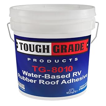 Tough Grade RV White Roofing Adhesive | Water-Based | 1 Gallon 1