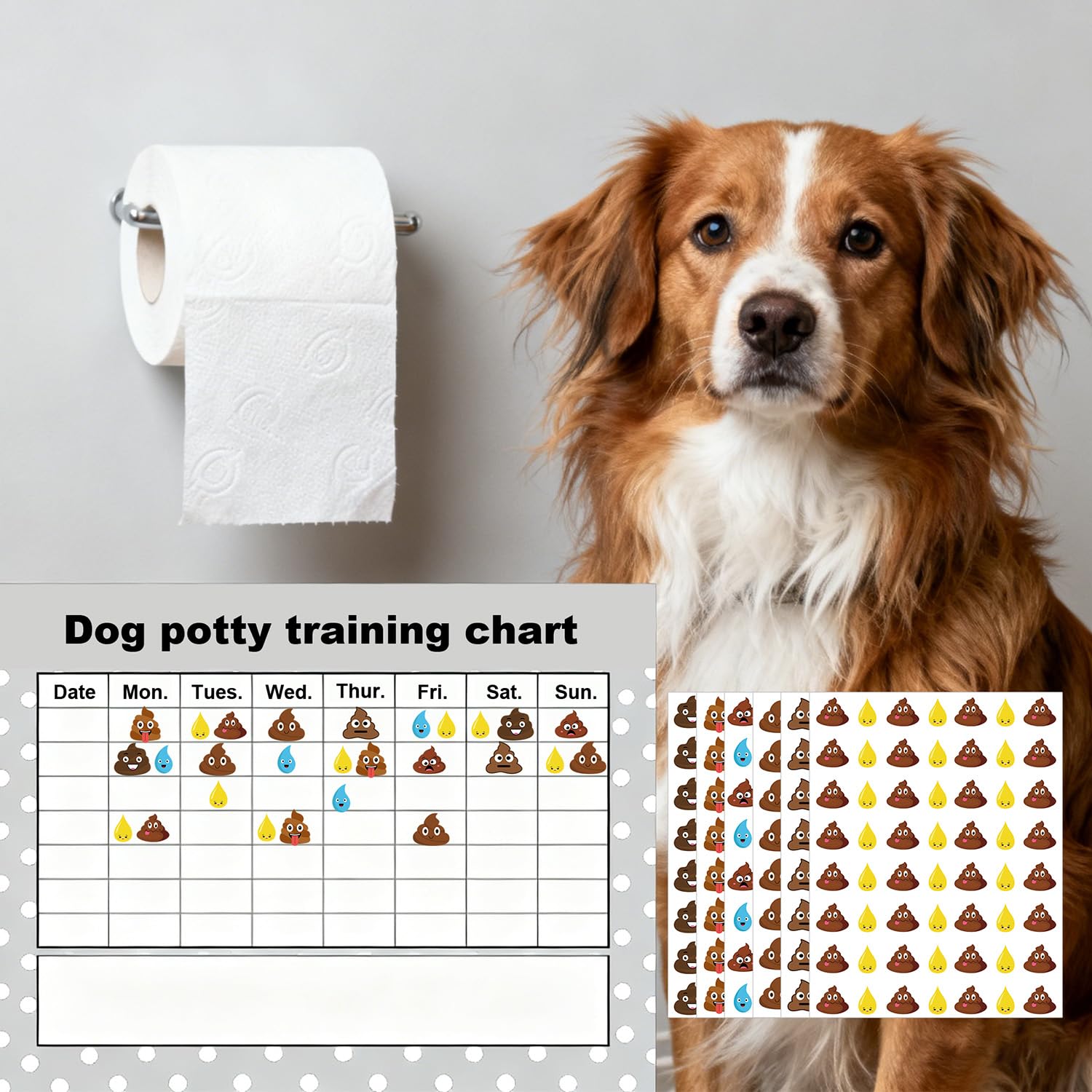608pcs Funny Potty Training Stickers - Image 3