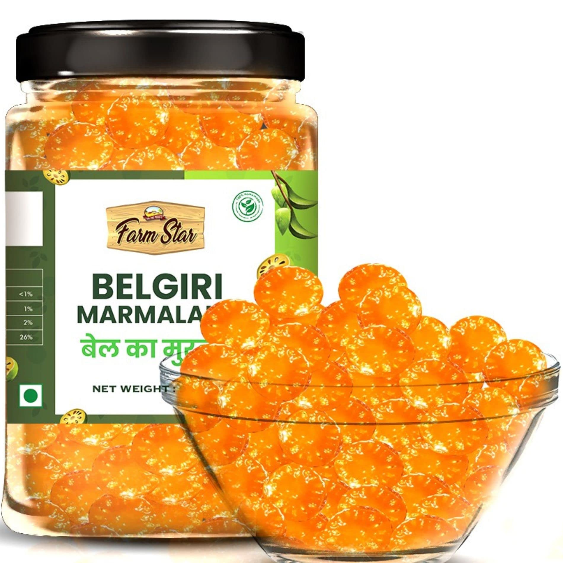 Farm Star- Bel Ka Murabba (Made With Rock Sugar, Honey & Kashmiri Saffron) - 900 GM (B0C6F4YJ9Q) Amazon Price History, Amazon Price Tracker