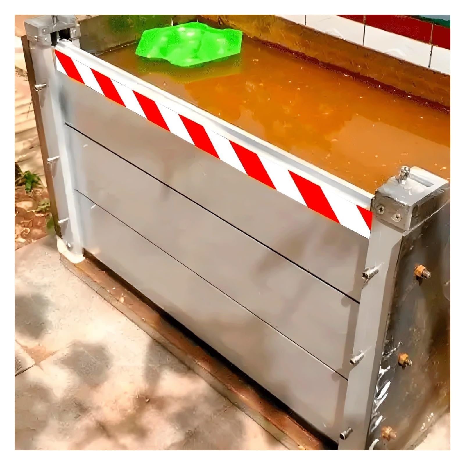 Barrière anti inondation en aluminium 180x40cm pour porte et garage