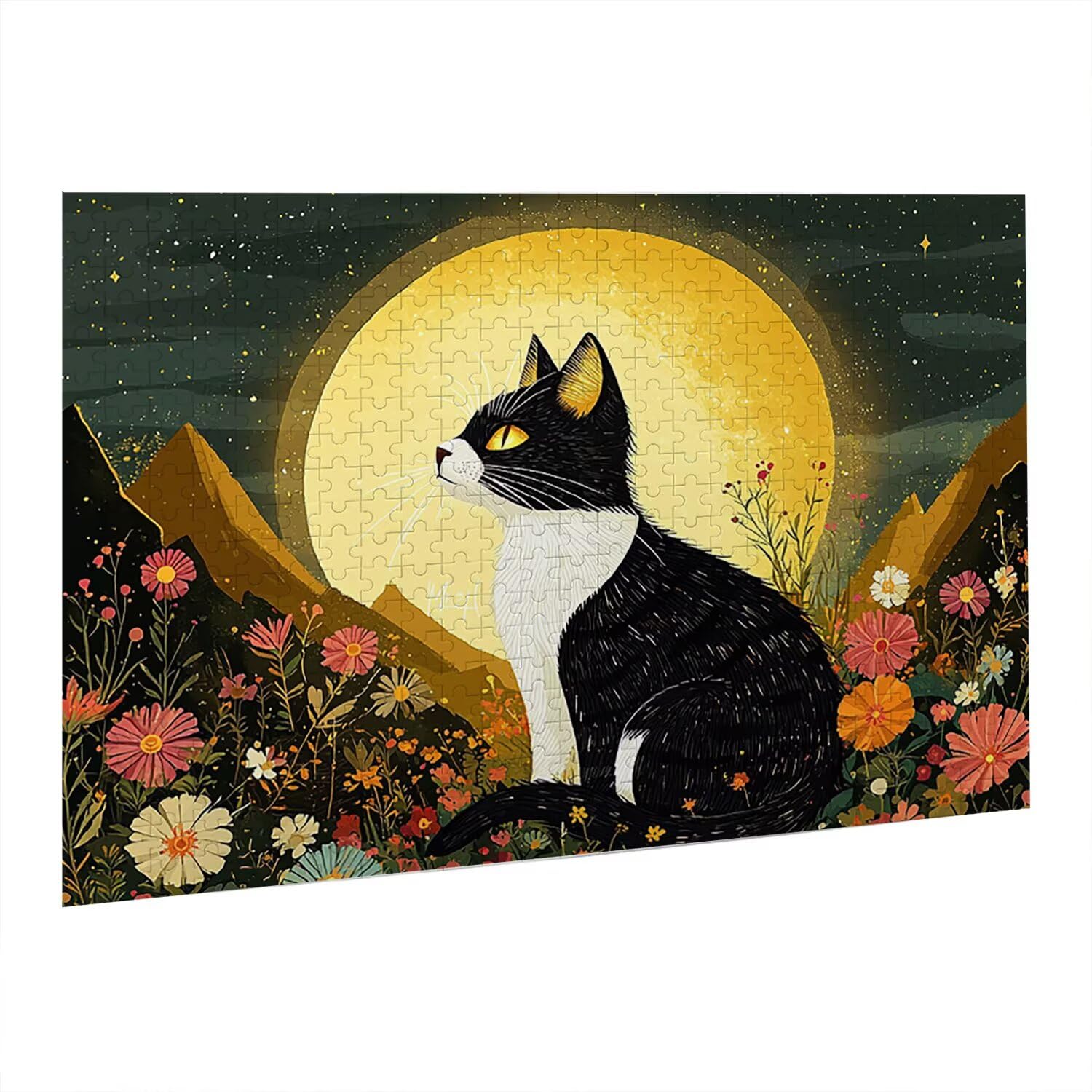Jigsaw Puzzle, 6000 Pezzi Puzzle Classici, Gatto Puzzle Rilassamento Intelligence, Mpossibile Difficile Puzzle Impegnativo per Adulti Puzzle Gioco Familiare, Regalo per Amore Amico Luna fr0-674