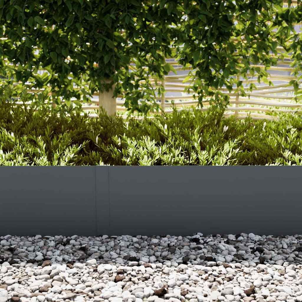 Borde de césped delgado para caminos de 0,05 x 20 cm – Moderno borde de jardín de material resistente – 10 piezas