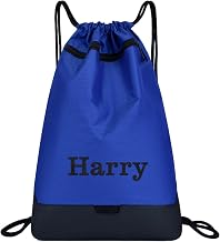 Varsany Royal Blue Personalised Children’s Kids Boy Girl PE Bag, Sports Drawstring Bag