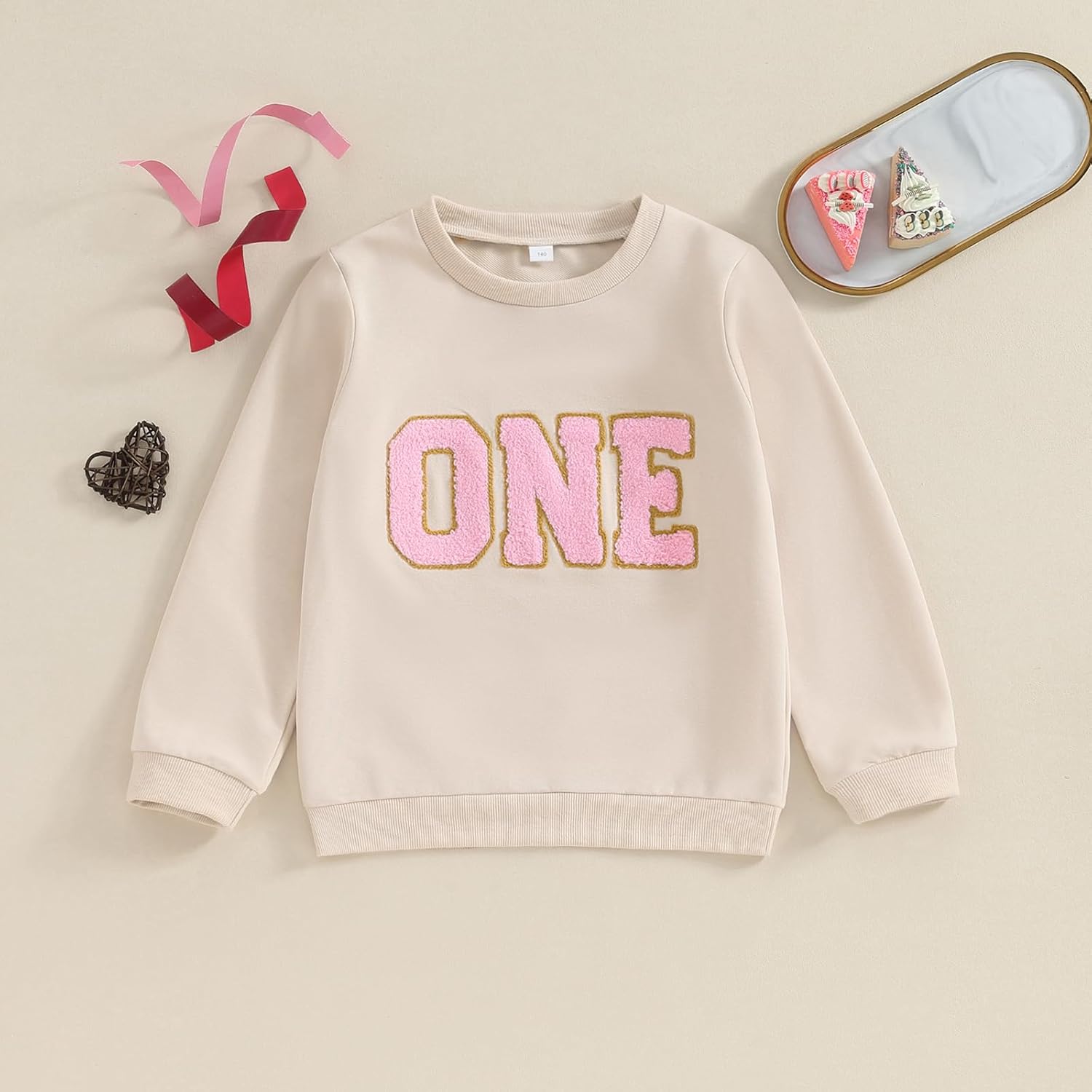 Lamuusaa Toddler Baby Girl Boy Birthday Outfit One/Two/Three/Four/Five/Six Embroidery Sweatshirt Shirts Birthday Gift - Image 2