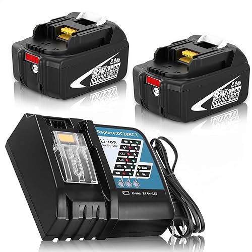 Miniatura 1 de DC18RC - Cargador de repuesto de batería de 18 V compatible con Makita 14.4V-18V LXT Batería de iones de litio BL1815 BL1830 BL1840 BL1845 BL1850