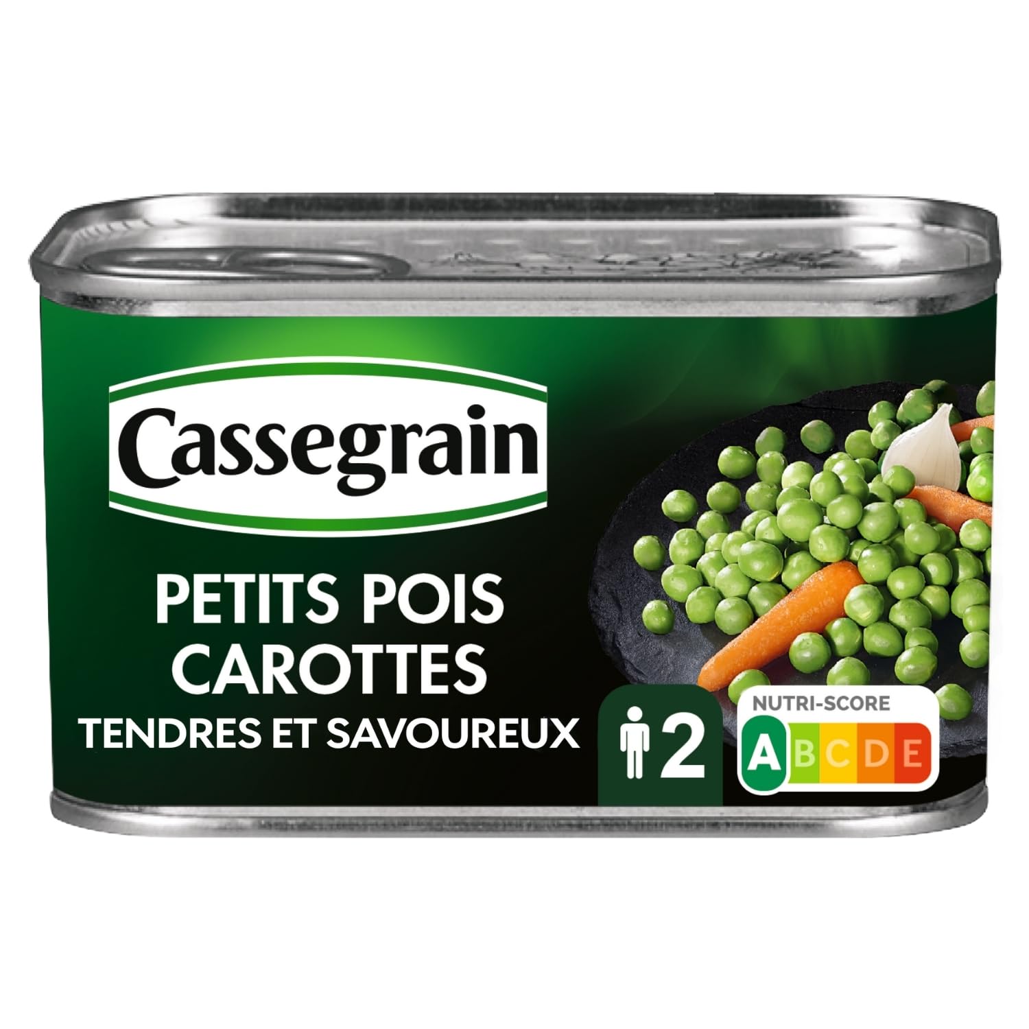 Guisantes con zanahorias lata 265 g neto escurrido