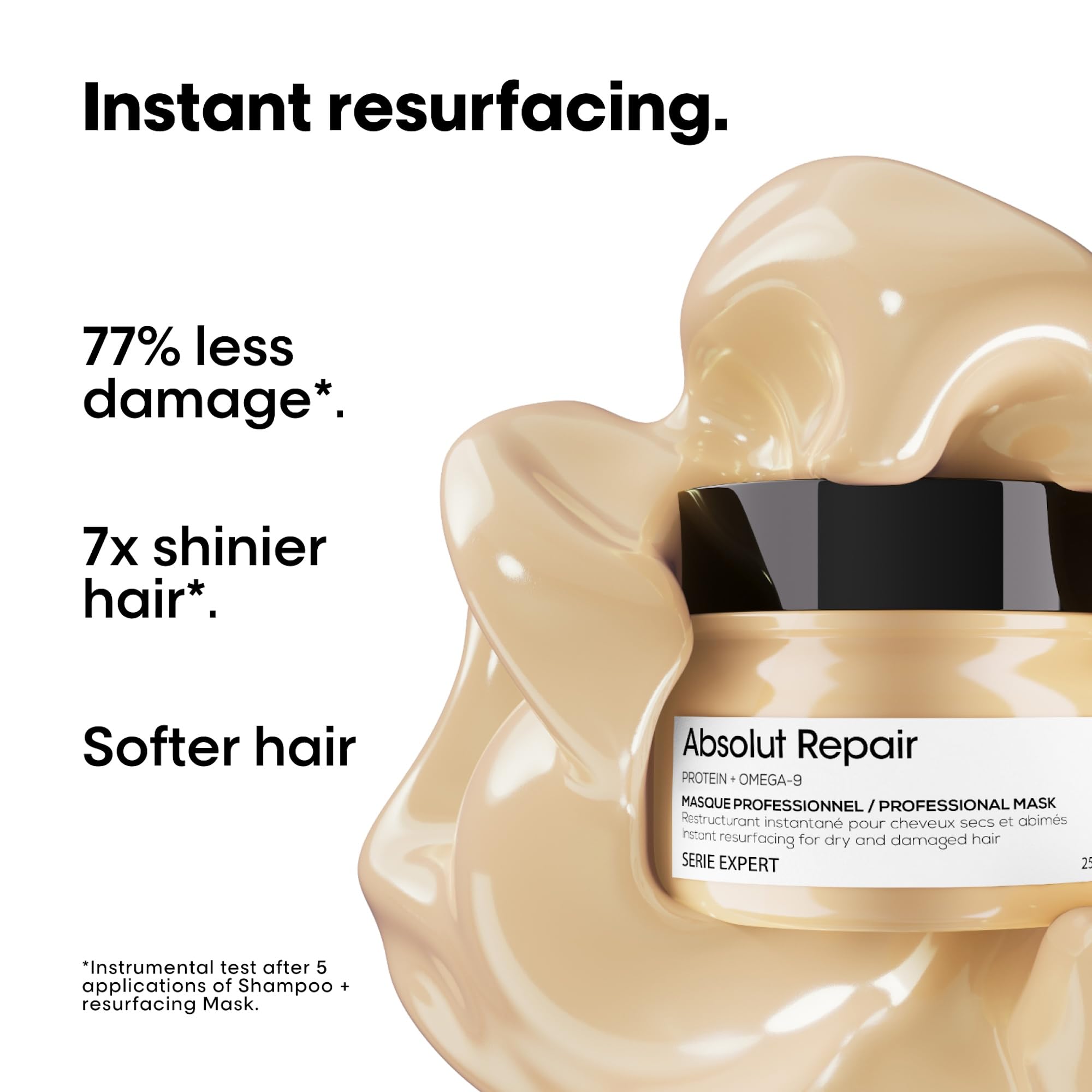 L'Oréal Professionnel Absolut Repair Mask for Dry, Damaged Hair, 8.5 fl oz