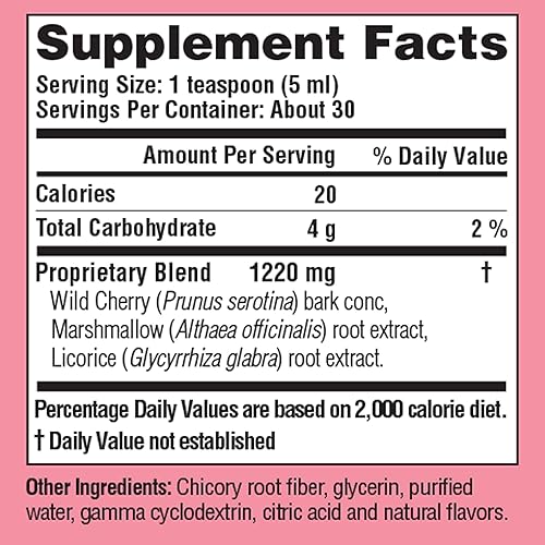 Miniatura 9 de Jarabe Herbal Nocturno para el Pecho Infantil, Apoyo para el Sueño Nocturno para Aliviar la Garganta y el Pecho, con Corteza de Cereza Silvestre,